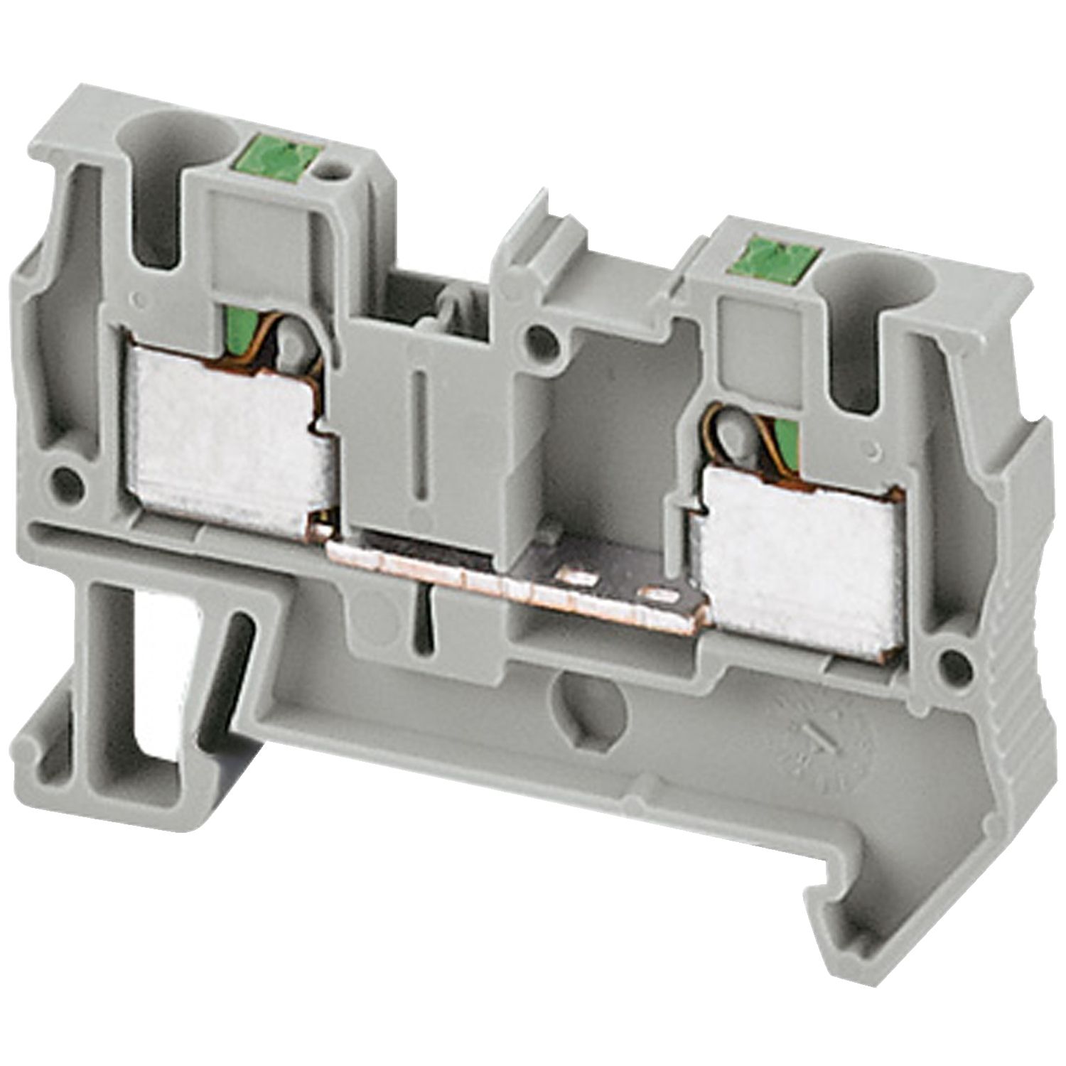 Picture of Terminal block, Linergy, Linergy TR, push-in type, feed through, 2 points, 4mm², grey, set of 50