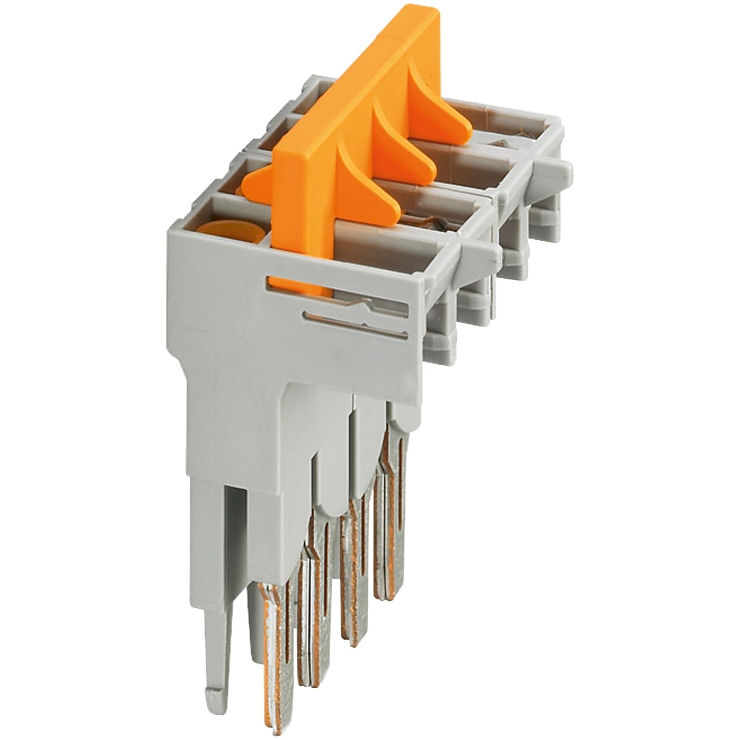 Picture of Switching jumper, Linergy TR, 4 points, for NSYTRV62TTD terminal, pluggable, orange, set of 10