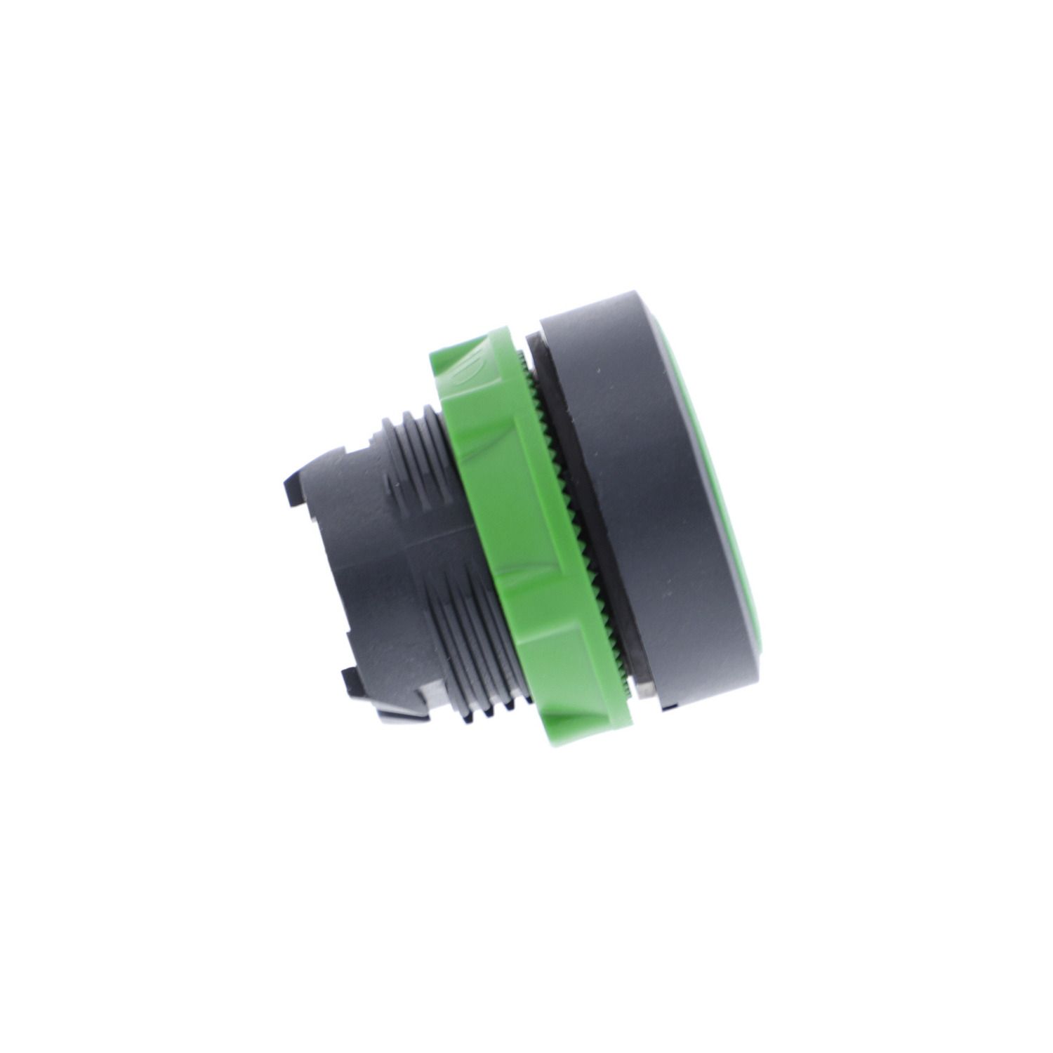 Picture of Push button head, Harmony XB5, plastic, flush, green, 22mm, spring return, unmarked