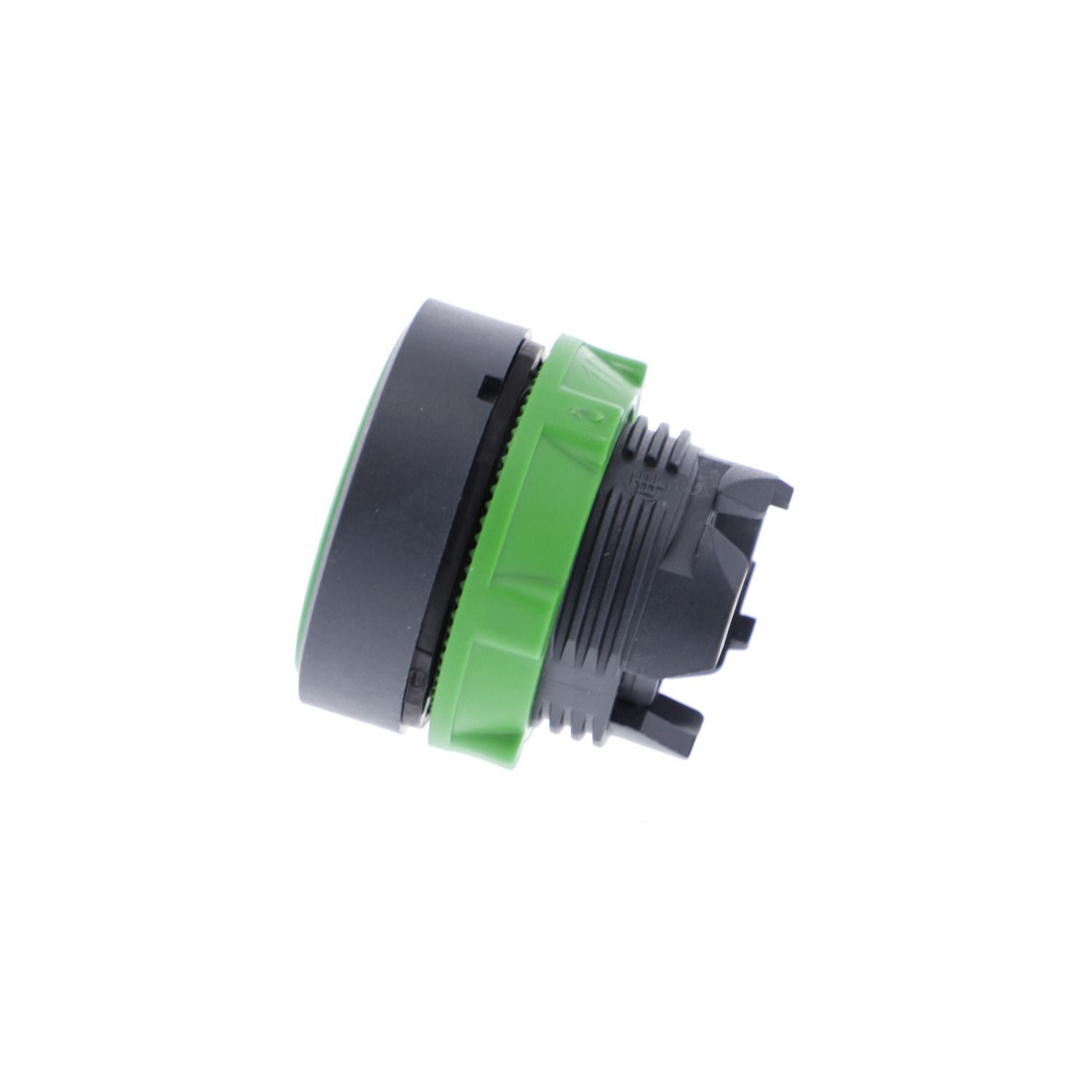 Picture of Push button head, Harmony XB5, plastic, flush, green, 22mm, spring return, unmarked