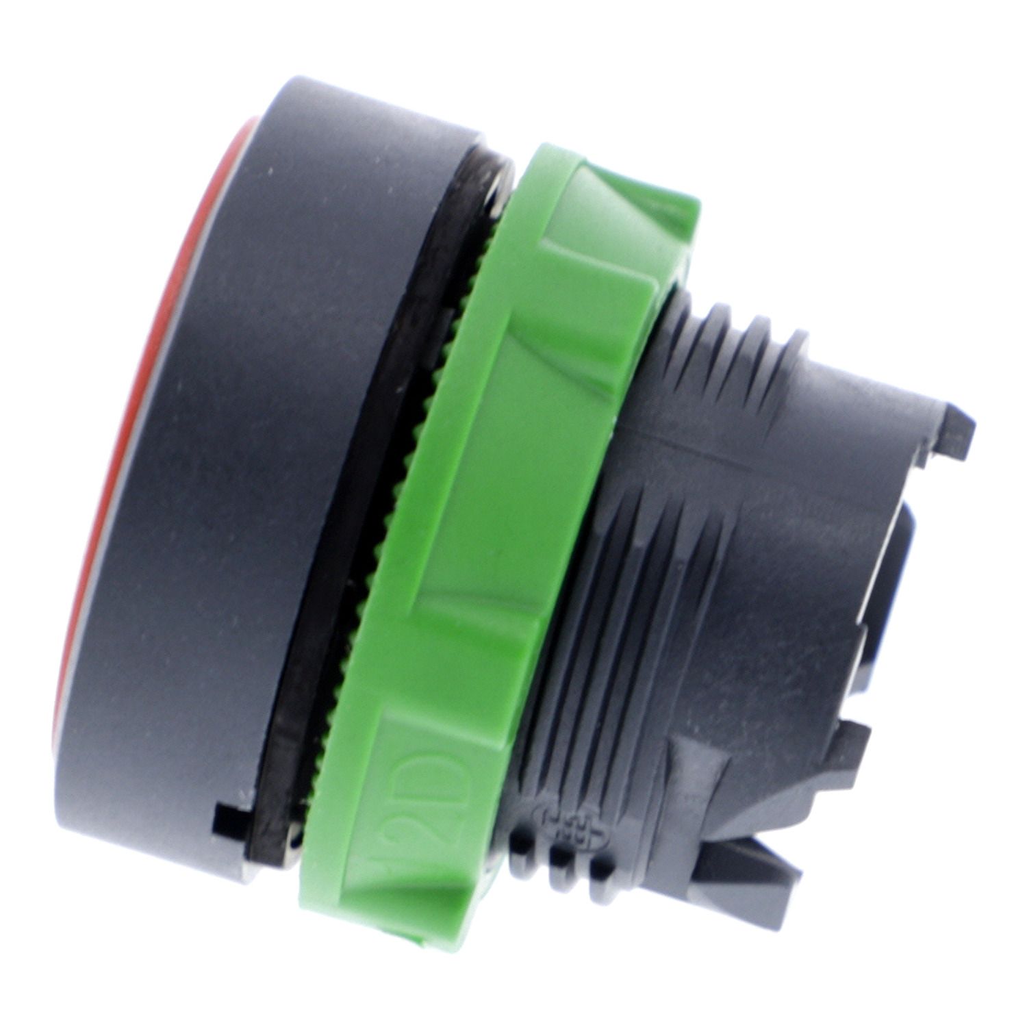 Picture of Push button head, Harmony XB5, plastic, flush, red, 22mm, spring return, unmarked