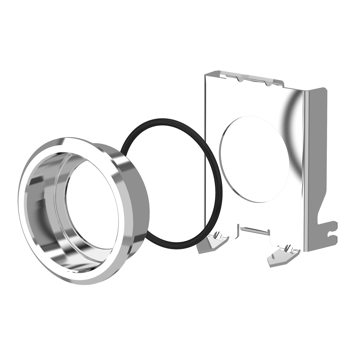 Picture of Flush mounting kit 30mm for push button and pilot light 22mm, Harmony XB4, Harmony XB4, metal