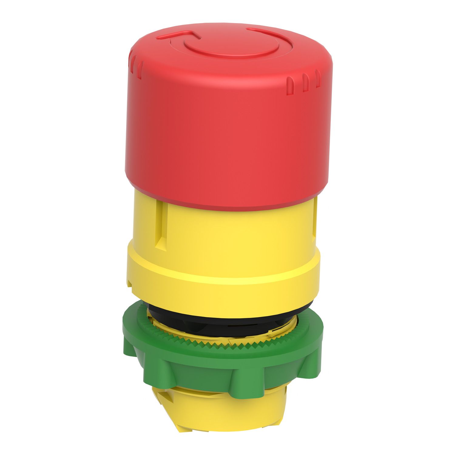 Picture of Emergency stop head, Harmony XB5, switching off, plastic, red mushroom 30mm, 22mm, trigger latching turn to release