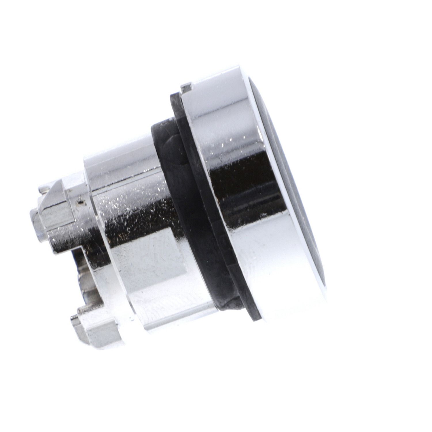 Picture of Push button head, Harmony XB4, metal, flush, black, 22mm, spring return, marked DOWN ARROW