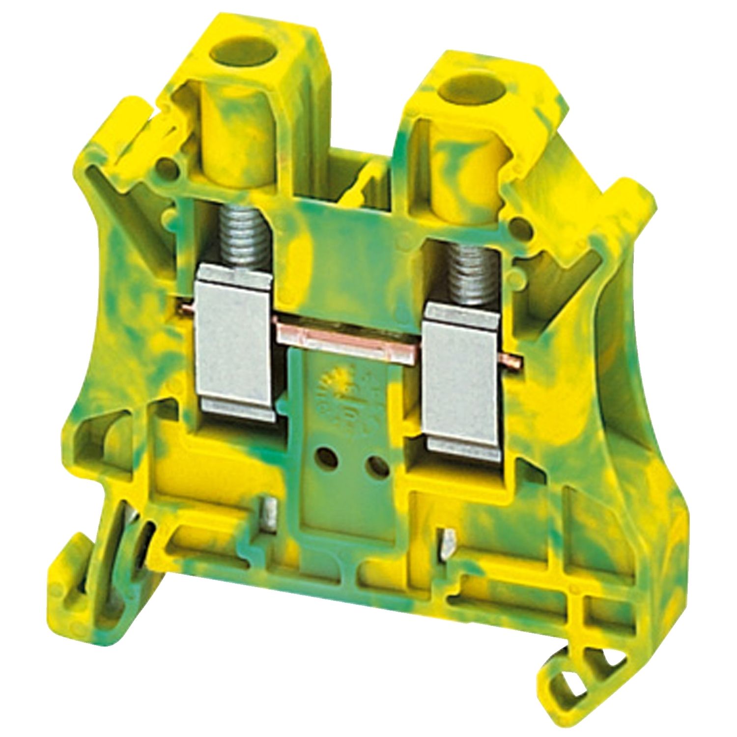 Picture of Terminal block, Linergy TR, green-yellow, 6mm2, protective earth, 2 points, Set of 50