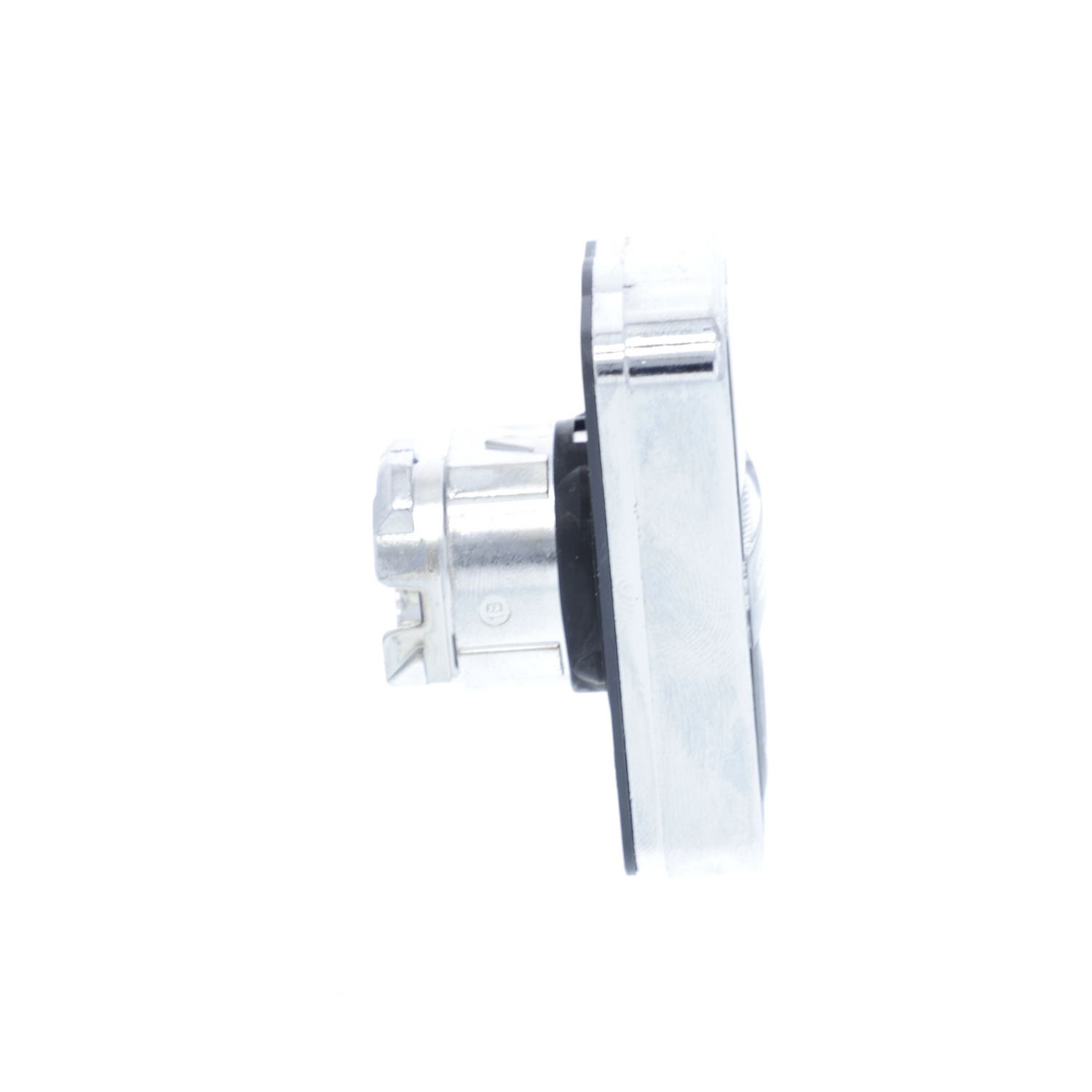 Picture of Illuminated double headed push button head, Harmony XB4, metal, 22mm, 1 white flush marked I + 1 pilot light + 1 black flush marked O