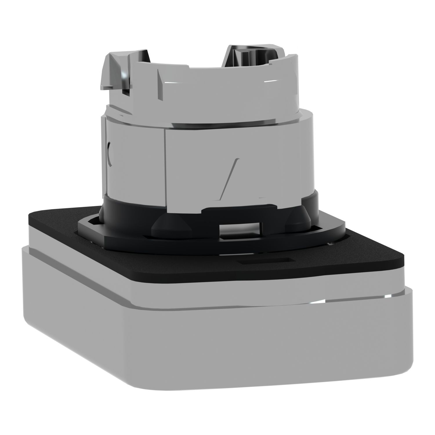 Picture of Head for double headed push button, Harmony XB4, metal, 22mm, 1 green flush unmarked+1 red flush unmarked