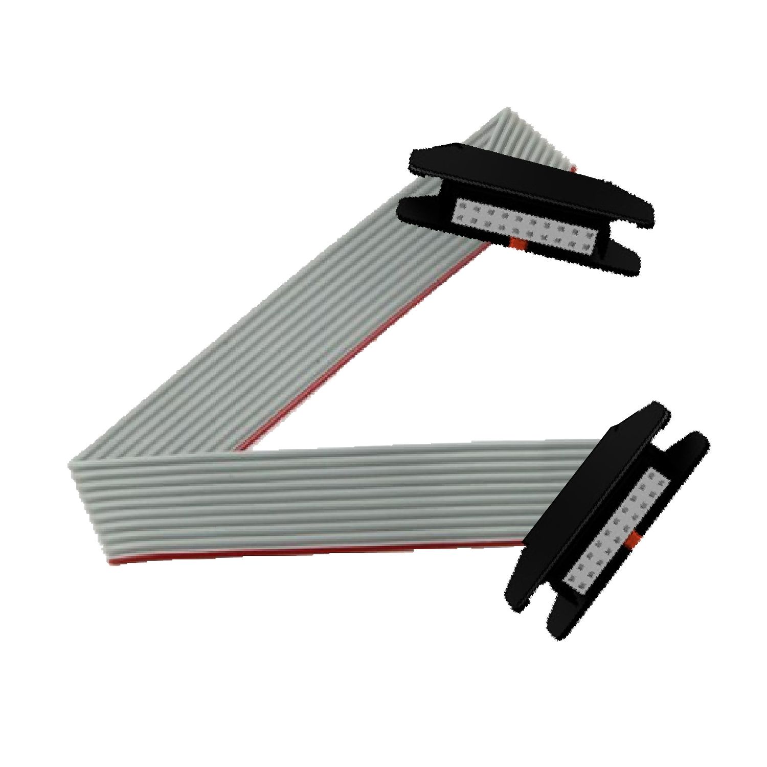 Picture of rolled ribbon connecting cable - for I/O module with HE10 connectors - 3 m