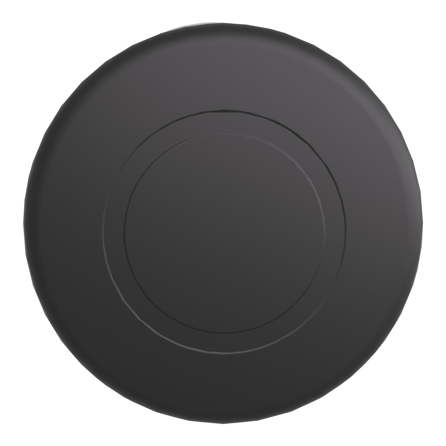 Picture of Mushroom push button head 40mm, Harmony XB4, metal, black, 22mm, latching push pull