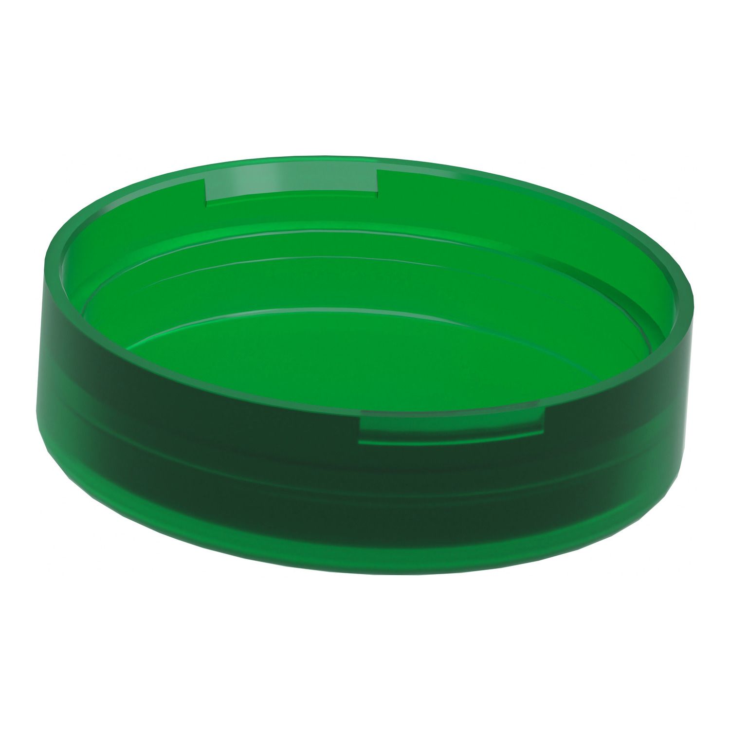 Picture of Head for pilot light, Harmony XB4, Harmony XB5, green, 22mm, universal LED, plain lens, unmarked