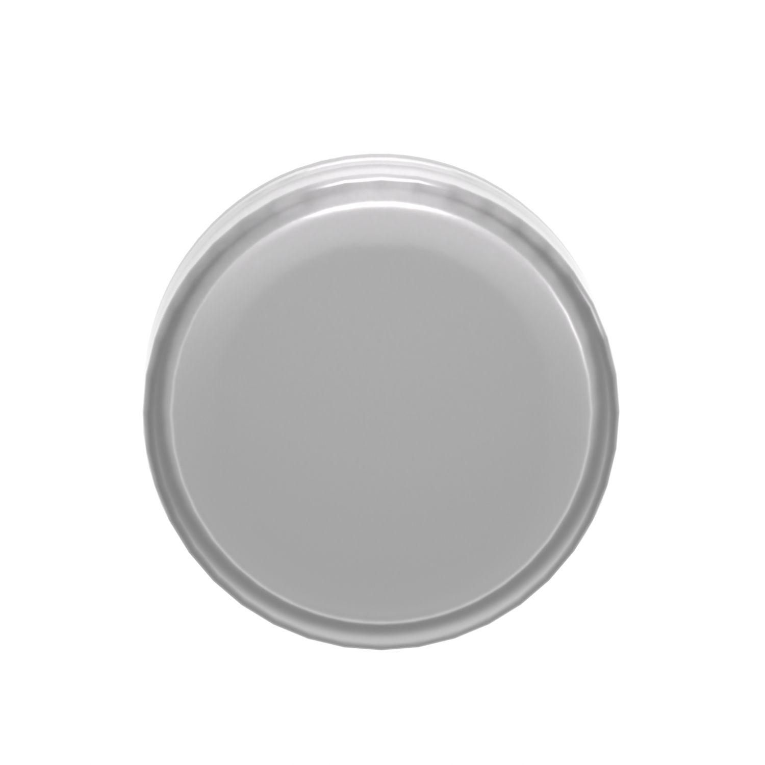 Picture of Head for Pilot light, Harmony XB4, metal, white, 22mm, universal LED, plain lens