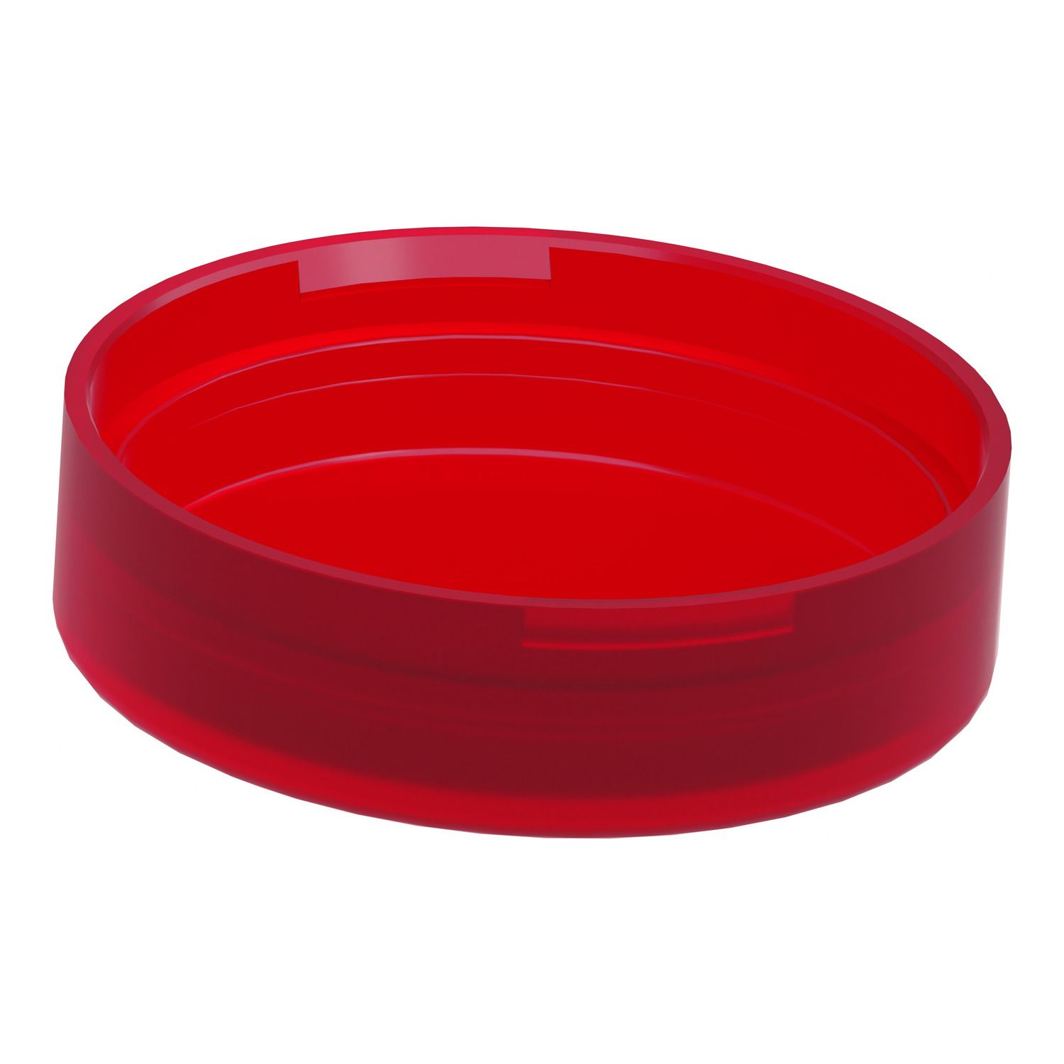 Picture of Head for pilot light, Harmony XB4, Harmony XB5, red, 22mm, universal LED, plain lens, unmarked