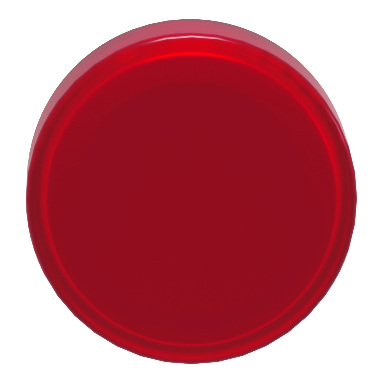 Picture of Head for Pilot light, Harmony XB4, metal, red, 22mm, universal LED, plain lens