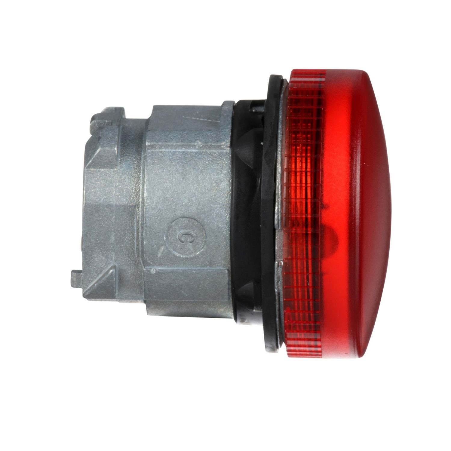 Picture of Head for pilot light, Harmony XB4, metal, red, 22mm, plain lens for BA9s bulb