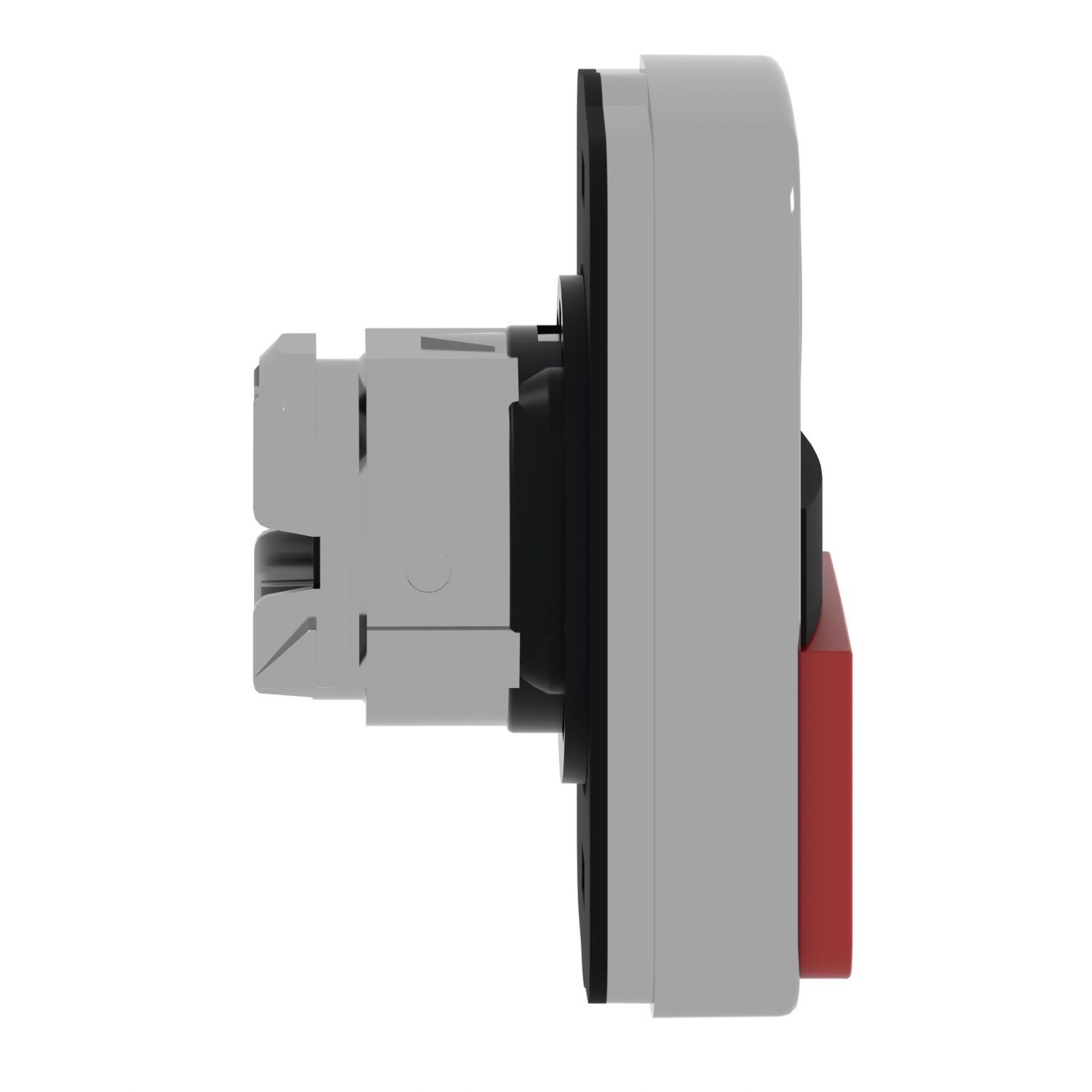 Picture of Head for double headed push button, Harmony XB4, metal, 22mm, 1 green flush marked I + 1 red projecting marked O