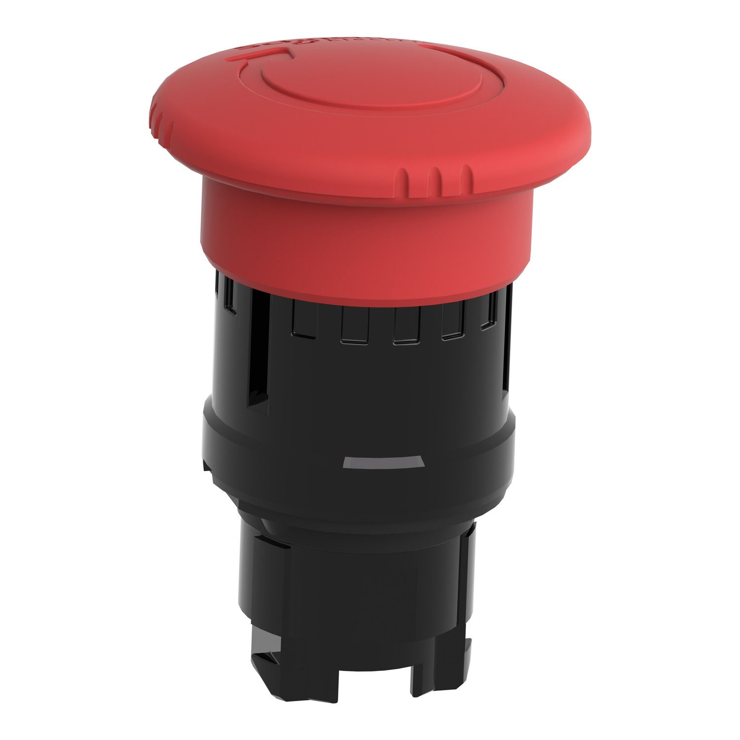 Picture of Emergency stop head, Harmony XB4, switching off, black metal, red mushroom 40mm, 22mm, trigger latching turn to release