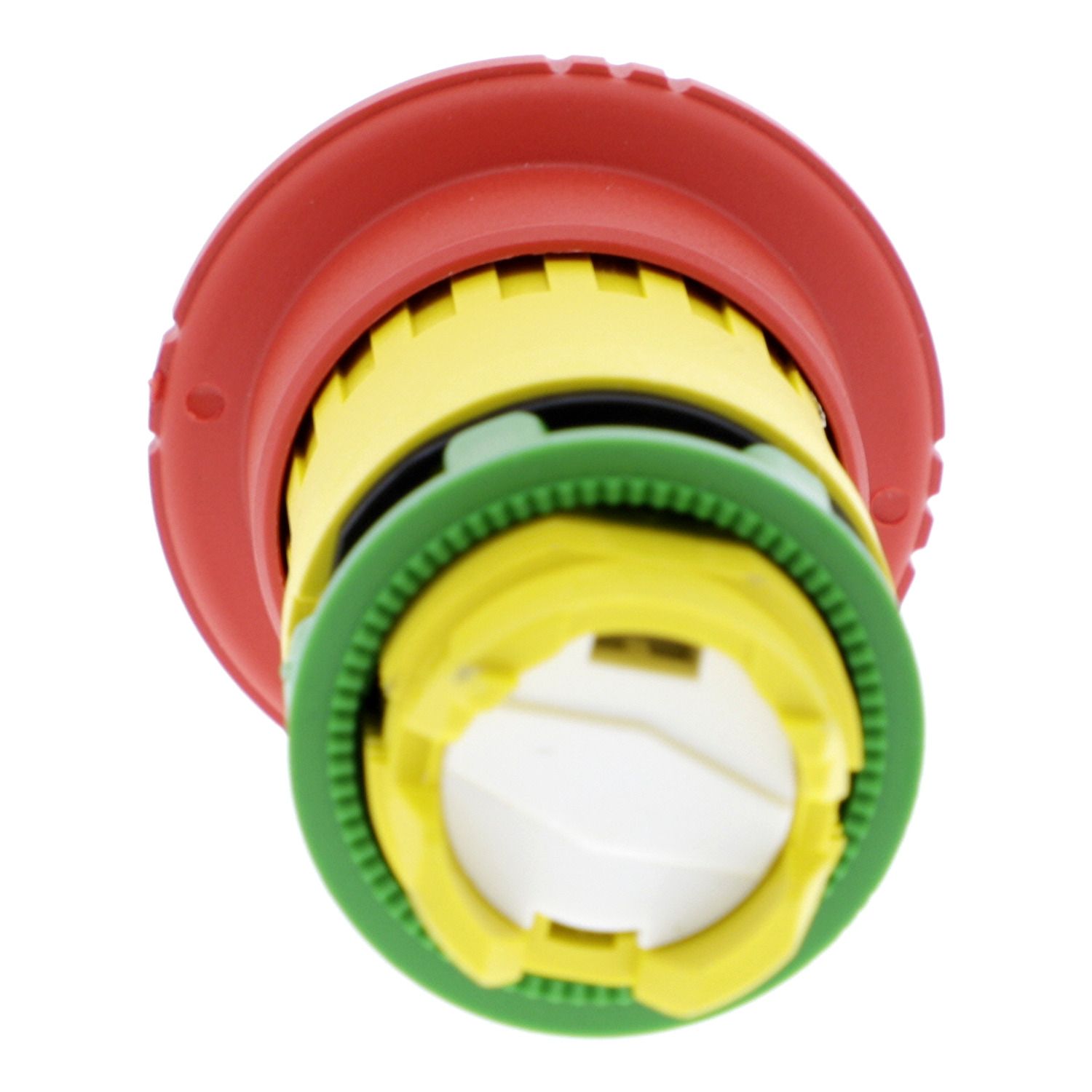 Picture of Emergency stop head, Harmony XB5, switching off, plastic, red mushroom 40mm, 22mm, trigger and latching turn to release