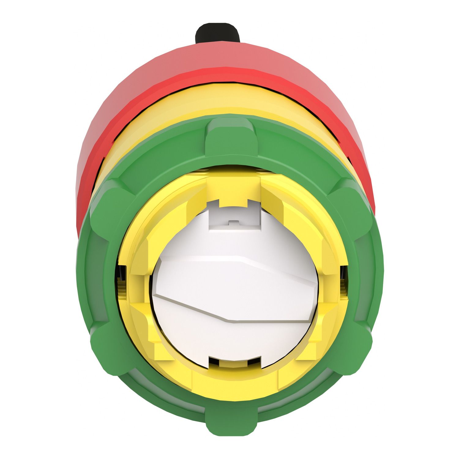 Picture of Emergency stop head, Harmony XB5, switching off, plastic, red mushroom 30mm, 22mm, trigger latching key release