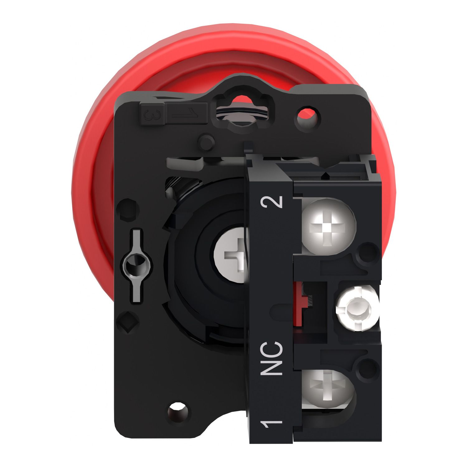 Picture of Complete push button, Easy Harmony XA2, plastic, red mushroom head 40mm, 22mm, 1NC