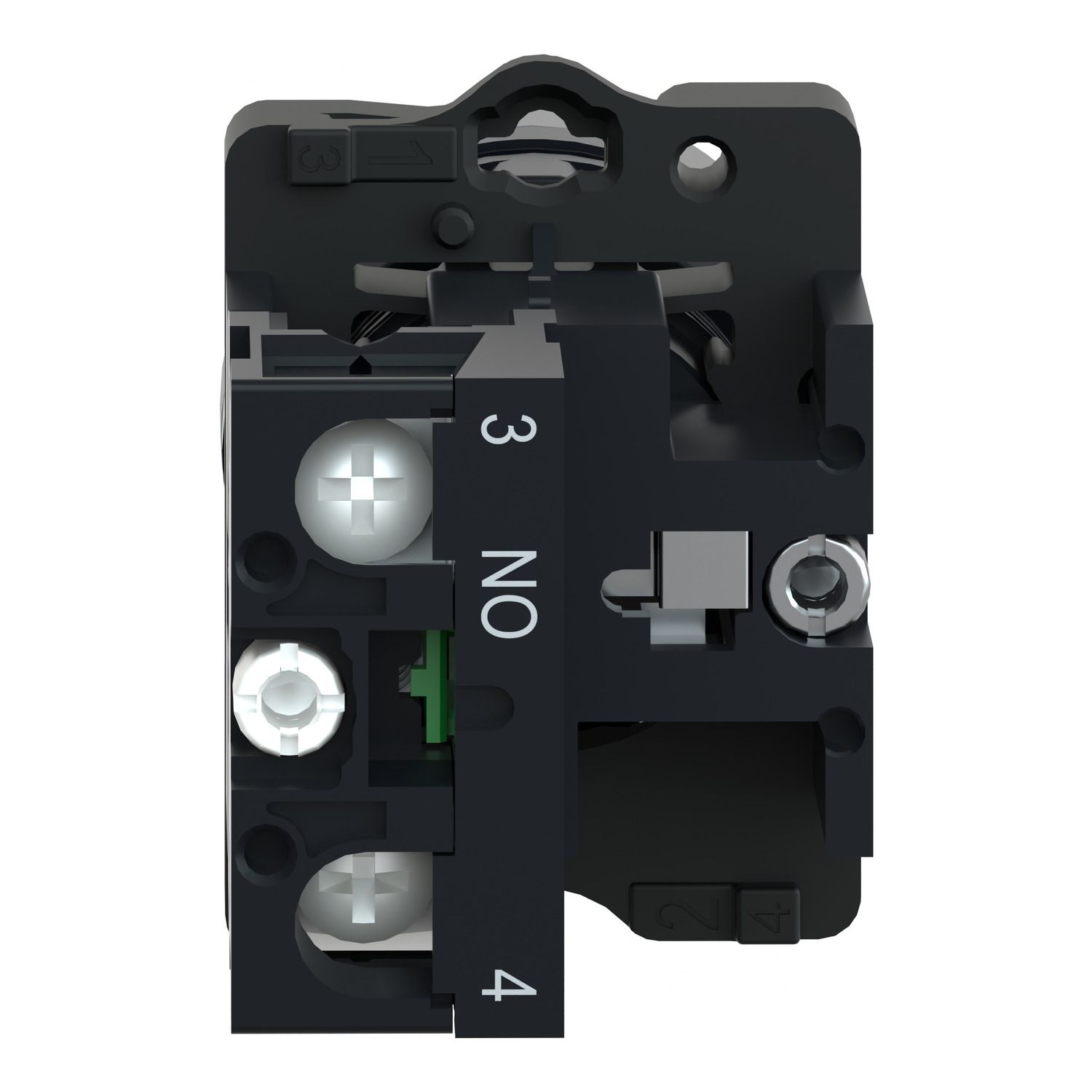 Picture of Complete push button, Easy Harmony XA2, plastic, flush, yellow, 22mm, push push, unmarked, 1NO