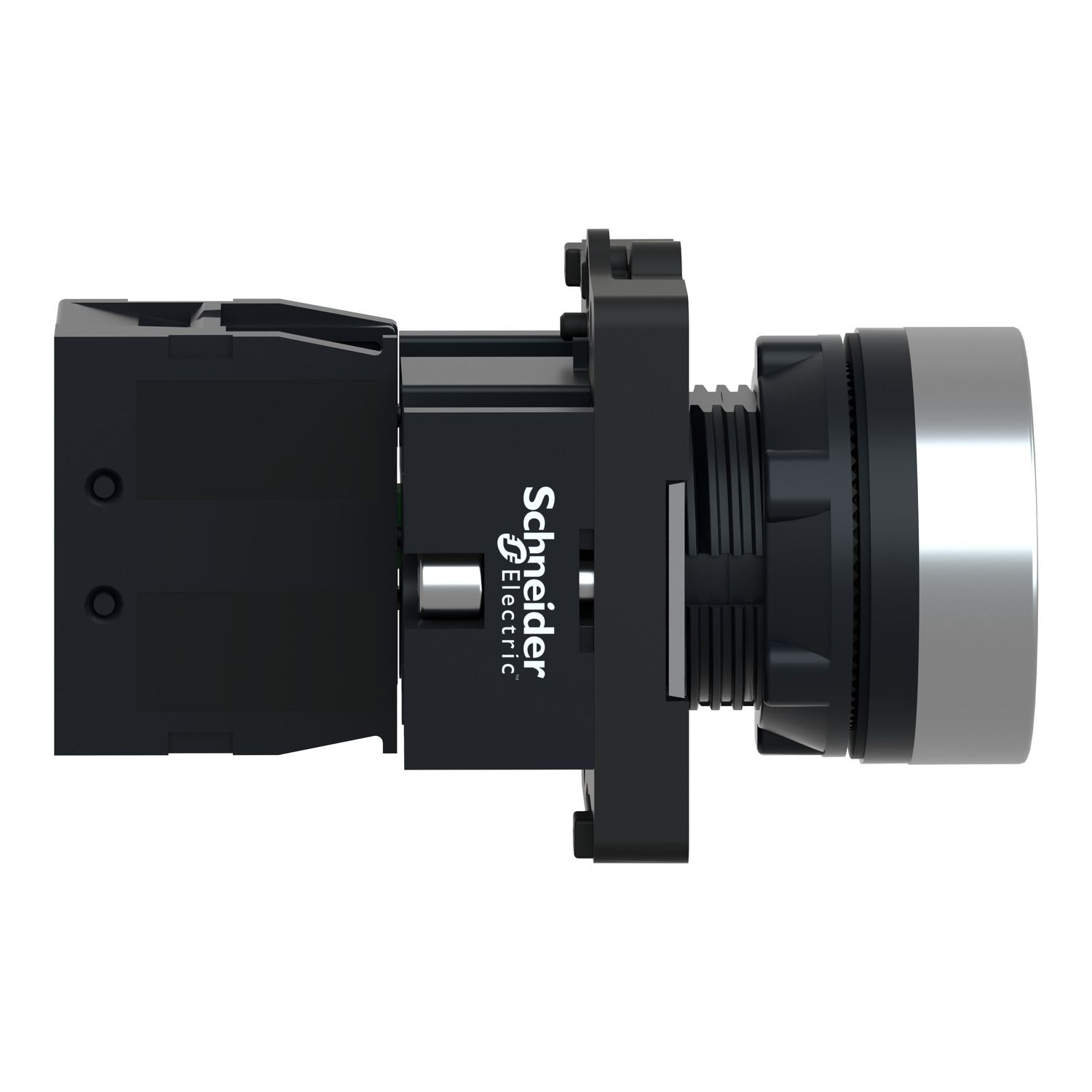 Picture of Complete push button, Easy Harmony XA2, plastic, flush, yellow, 22mm, push push, unmarked, 1NO