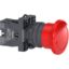 Picture of Complete emergency switching off push button, Easy Harmony XA2, plastic, red mushroom 40mm, 22mm, turn to release, 1NC