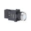 Picture of Complete illuminated push button, Easy Harmony XA2, plastic, flush, white, 22mm, spring return, 380V AC, 1NO