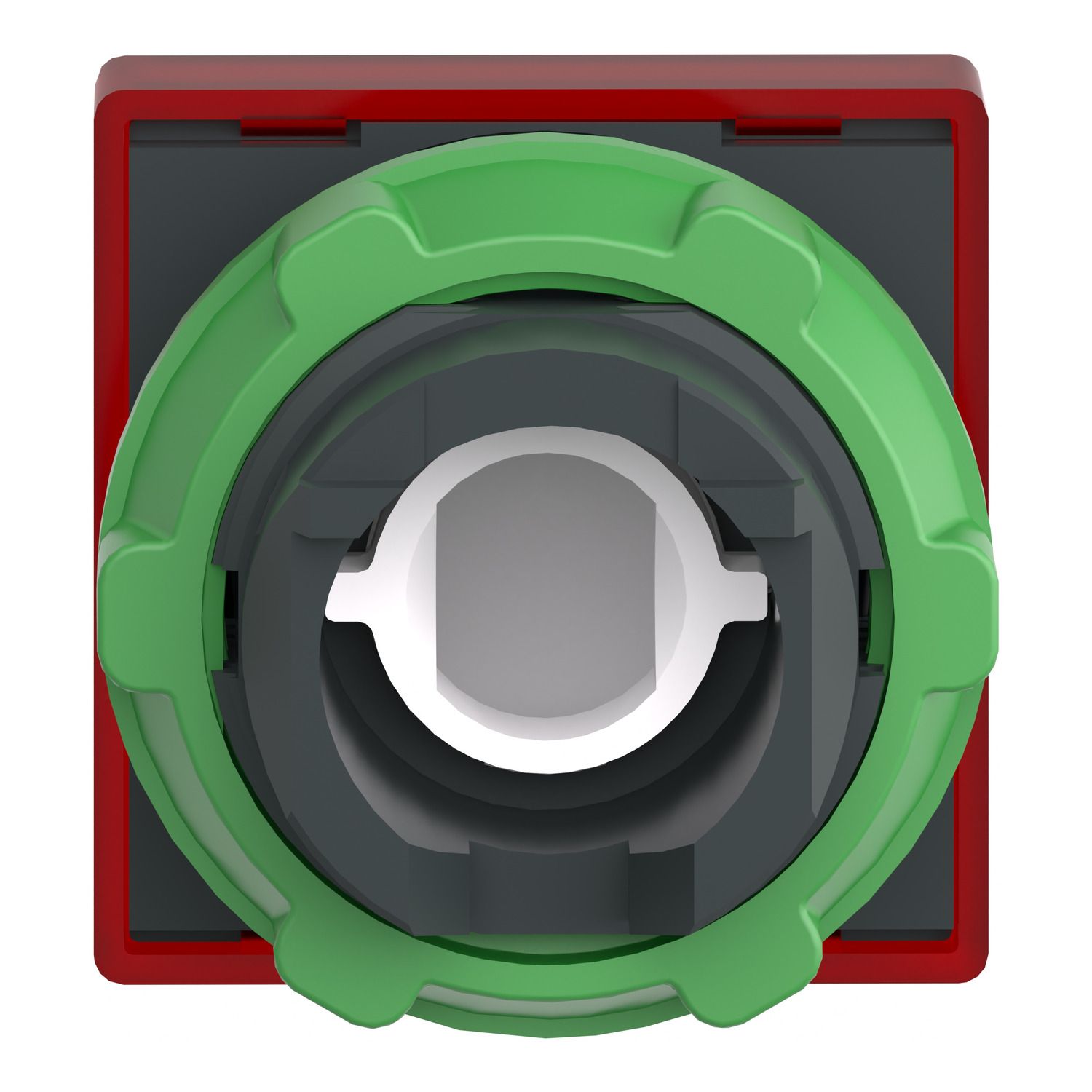 Picture of Head for pilot light, Harmony XB5, square red, 22mm, with plain lens, universal LED