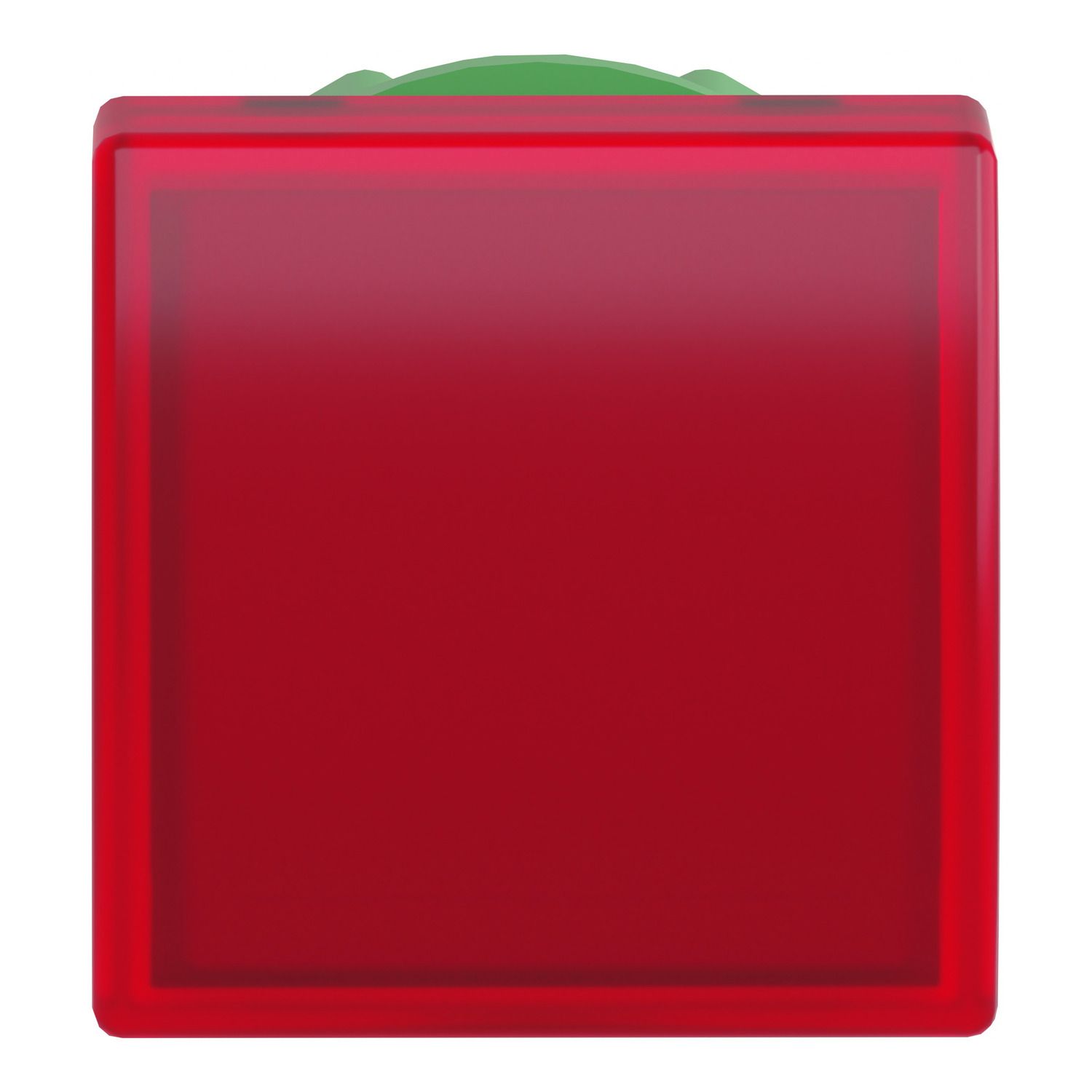 Picture of Head for pilot light, Harmony XB5, square red, 22mm, with plain lens, universal LED