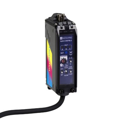 Picture of Photoelectric sensors XU, XUR, ampli for fibre, color, 12...24 VDC, cable 2 m