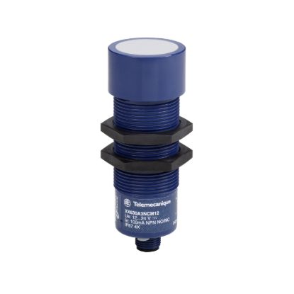 Picture of Ultrasonic sensors XX, ultrasonic sensor cylindrical M30, Sn 1 m, M12 connector