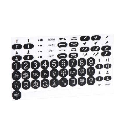 Picture of Kit of adhesive labels for remote device, Harmony eXLhoist, standard, black and white