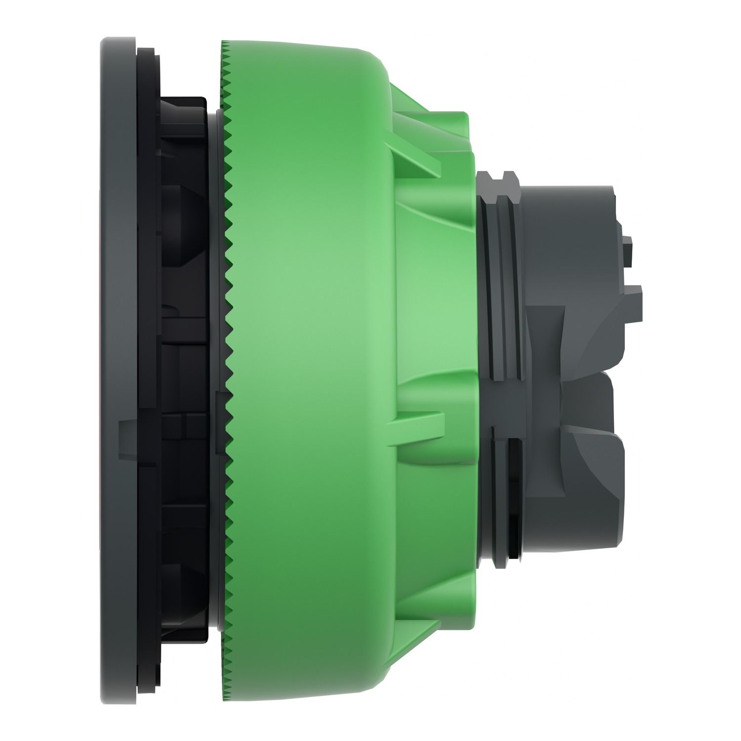 Picture of Head for illuminated push button, Harmony XB5, antimicrobial, plastic, red, 30mm, universal LED, plain lens