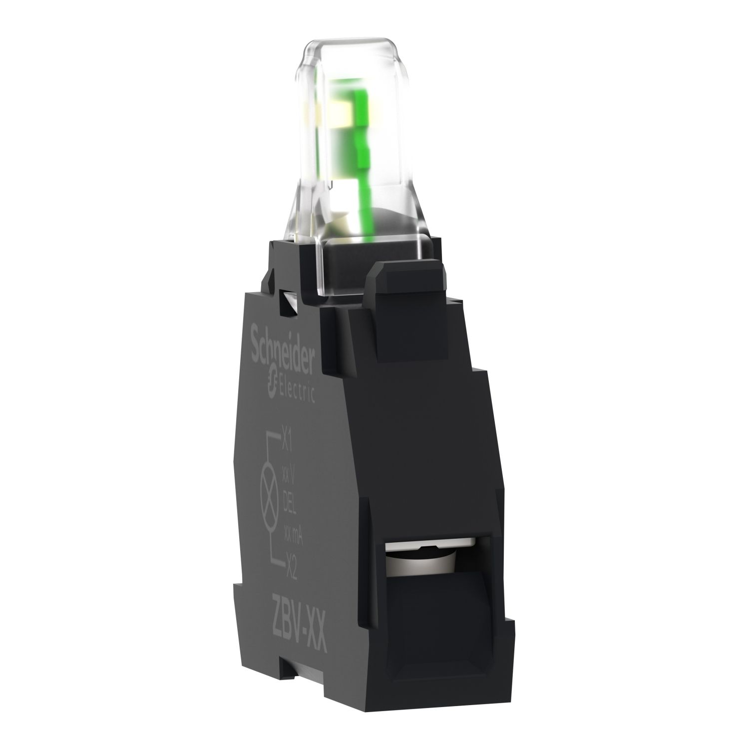 Picture of Light block, Harmony XB4, Harmony XB5, flashing, for head 22mm, universal LED, screw clamp terminals, 24V