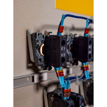 Picture of Light block, Harmony XB4 XB5, white, for head 22mm, universal LED, screw clamp terminals, 24V AC DC