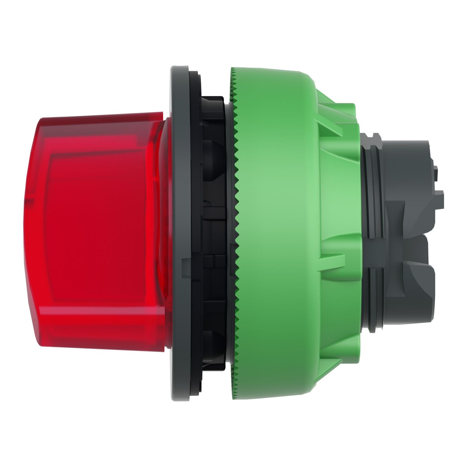 Picture of Head for illuminated selector switch, Harmony XB5, plastic, red handle, universal LED, 2 positions, stay put