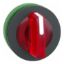 Picture of Head for illuminated selector switch, Harmony XB5, plastic, red handle, flush mounted, universal LED, 3 positions