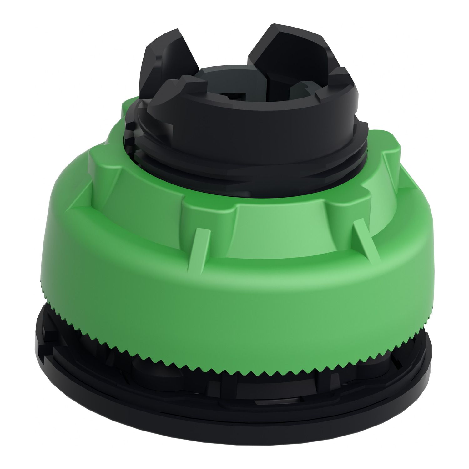 Picture of Head for pilot light, Harmony XB5, antimicrobial, plastic, blue, 30mm, universal LED, plain lens