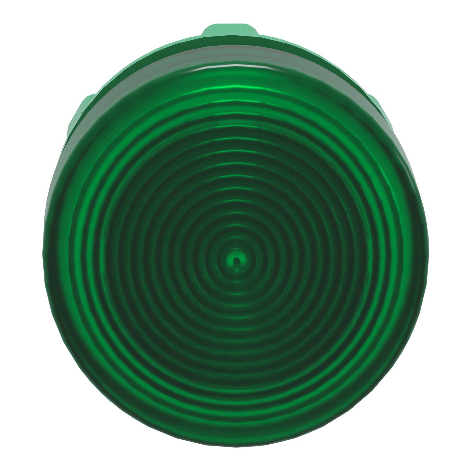Picture of Head for pilot light, Harmony XB5, green, 22mm, with grooved lens, universal LED