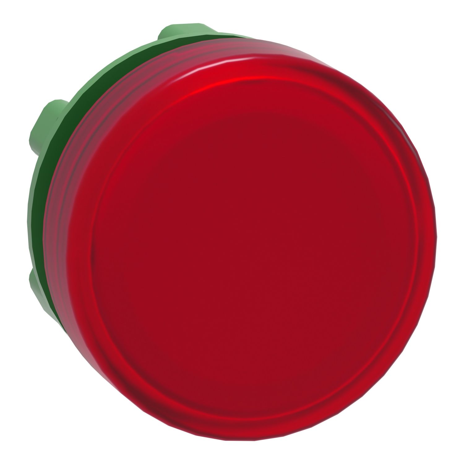 Picture of Head for Pilot light, Harmony XB5, plastic, red, 22mm, universal LED, plain lens