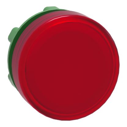 Picture of Head for Pilot light, Harmony XB5, plastic, red, 22mm, universal LED, plain lens
