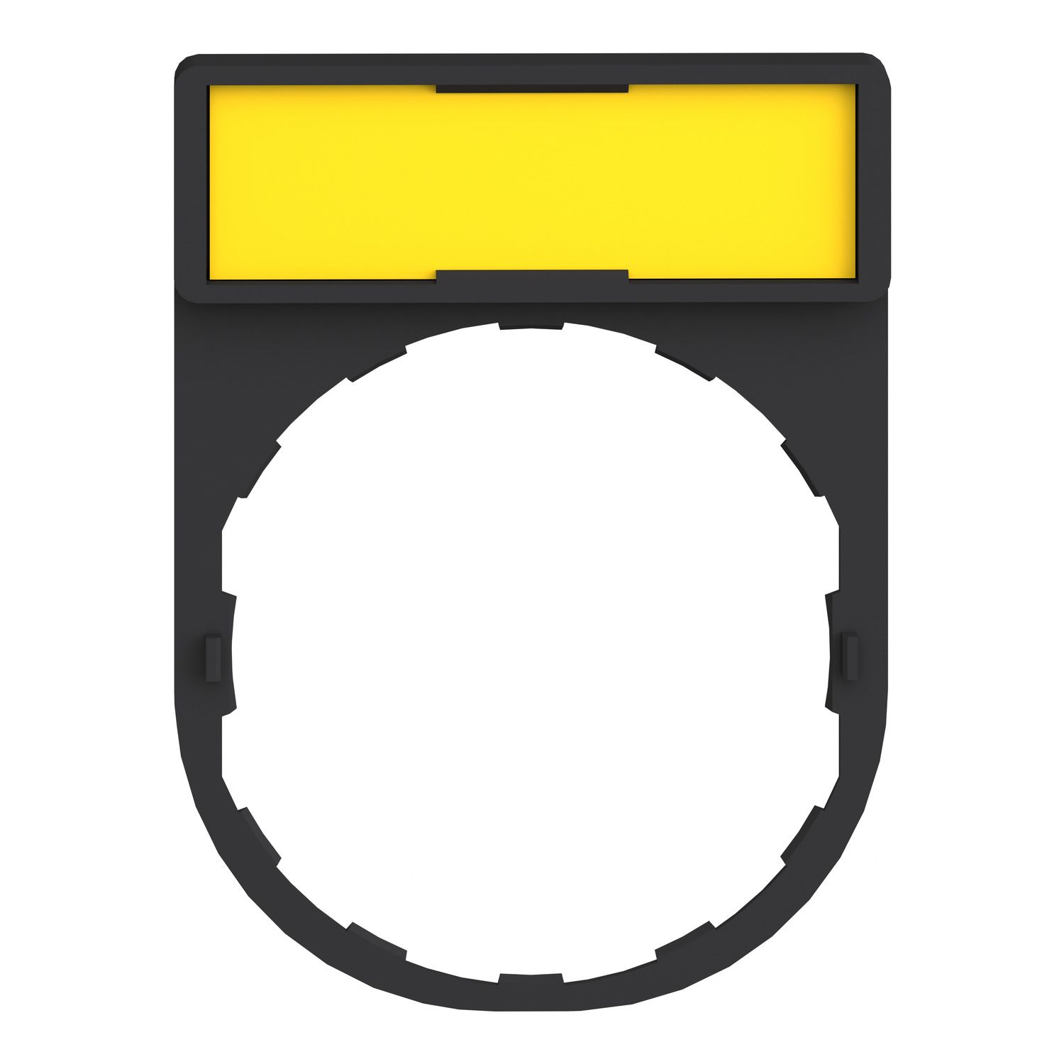 Picture of legend holder, Harmony XB4, 30 x 40mm, plastic, with legend 8 x 27mm, unmarked