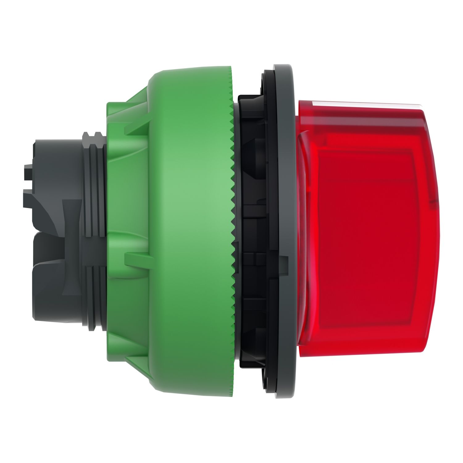 Picture of Head for illuminated selector switch, Harmony XB5, plastic, red handle, universal LED, 3 positions, left to center