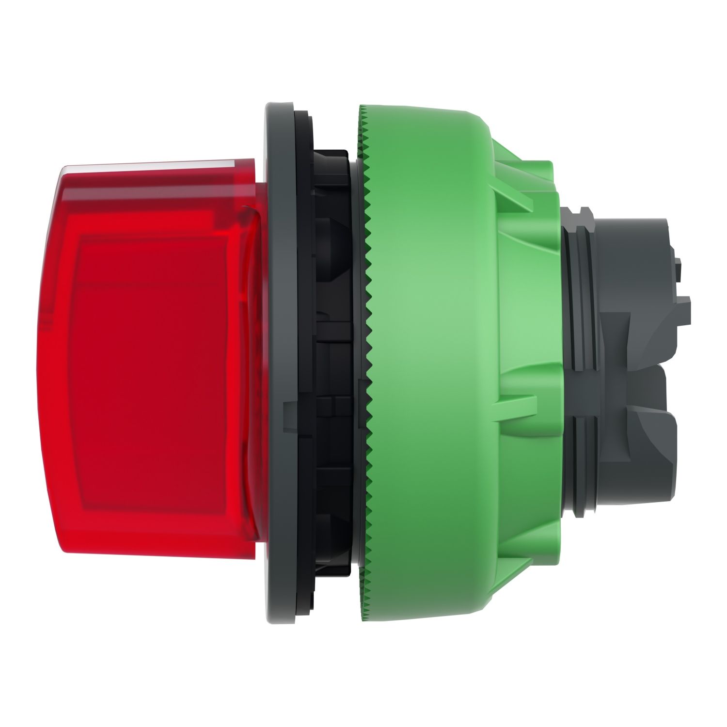 Picture of Head for illuminated selector switch, Harmony XB5, plastic, red handle, universal LED, 3 positions, left to center