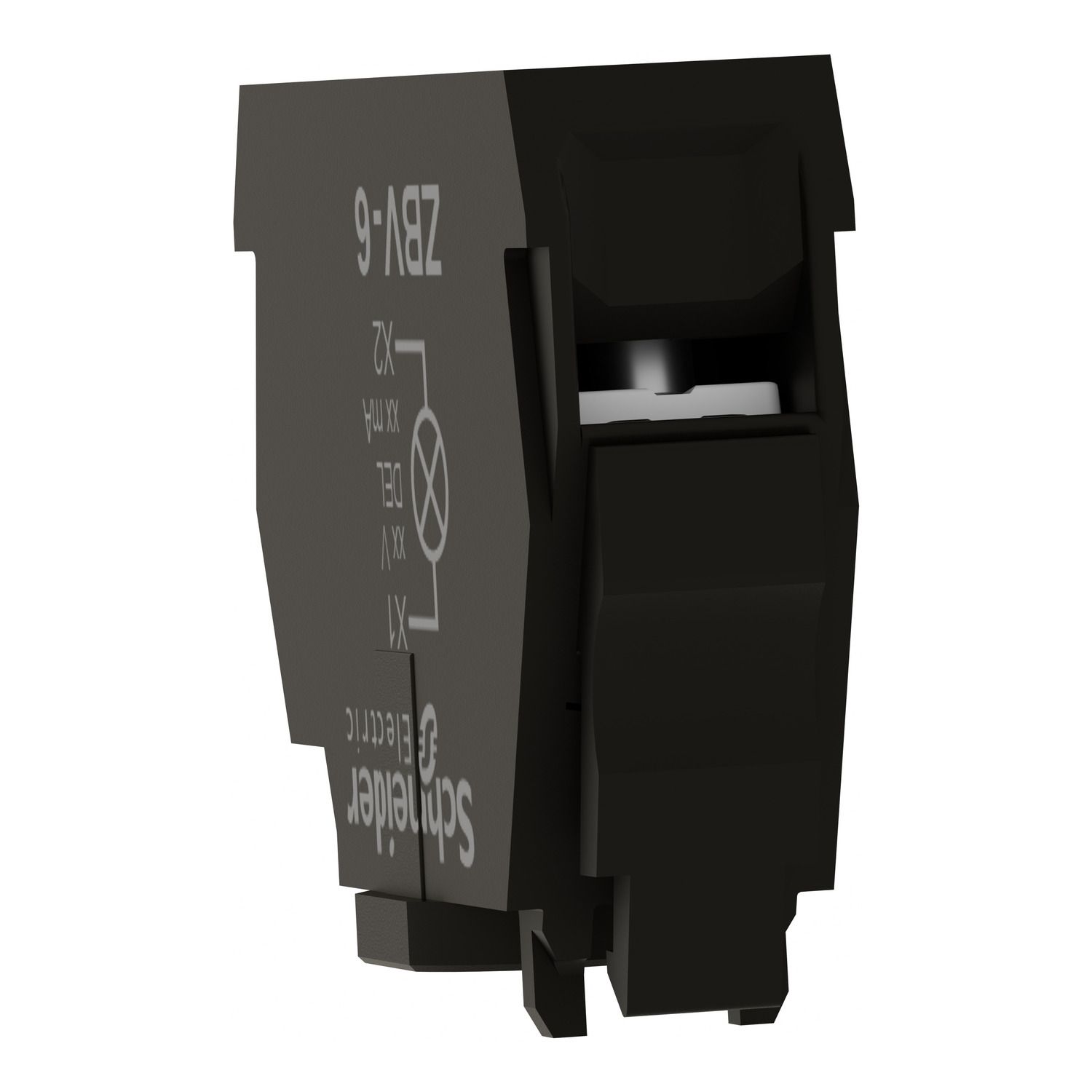 Picture of Light block for head 22mm, Harmony XB4, for BA9s bulb, It 250V, screw clamp terminal