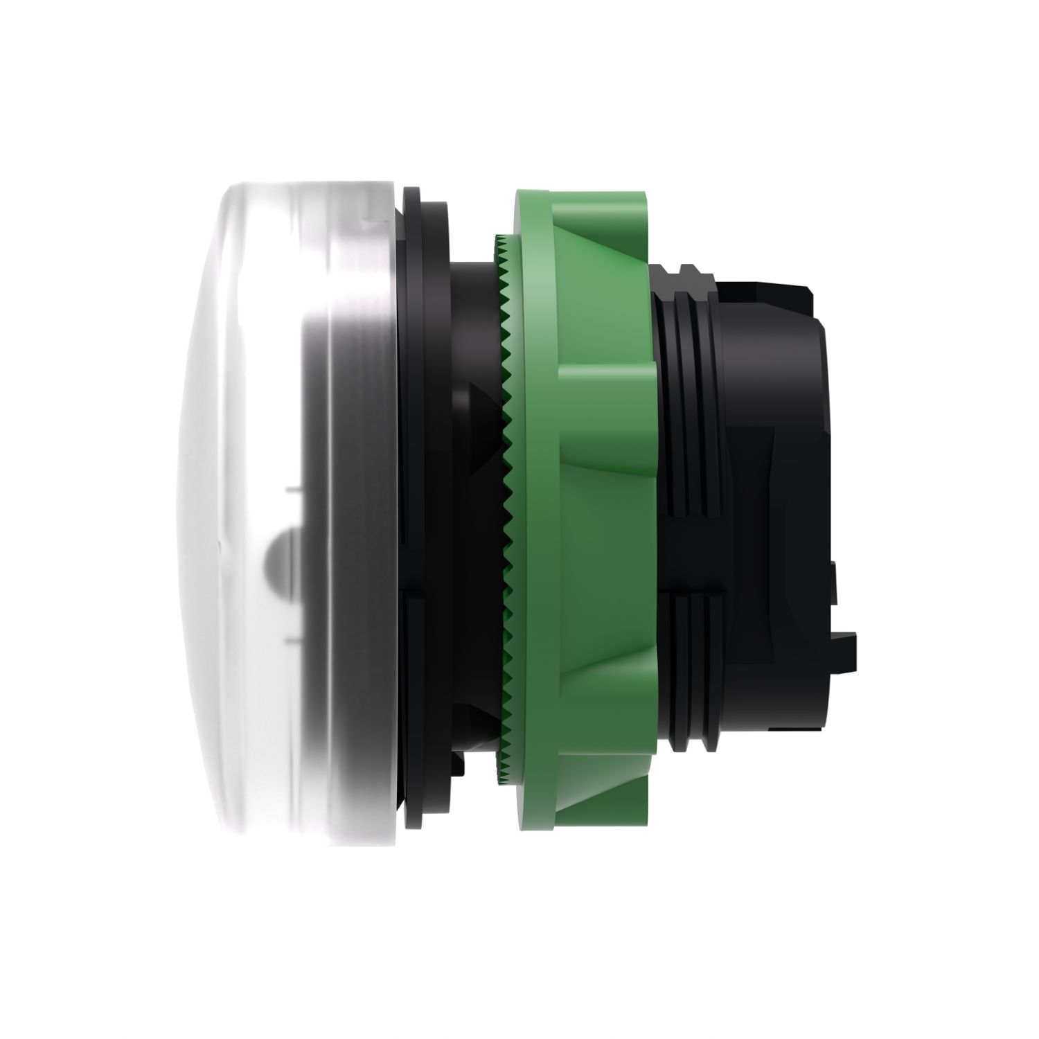 Picture of Head for pilot light, Harmony XB5, metal, white, 22mm, plain lens for BA9s bulb