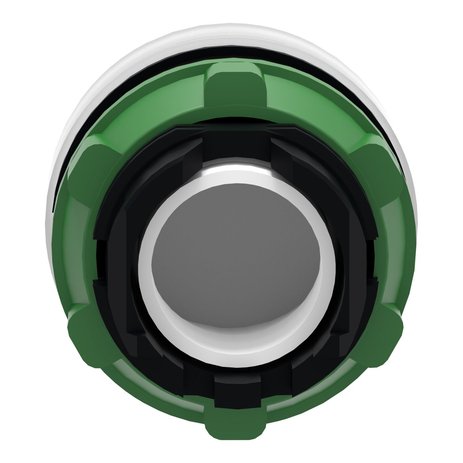 Picture of Head for Pilot light, Harmony XB5, plastic, white, 22mm, universal LED, plain lens