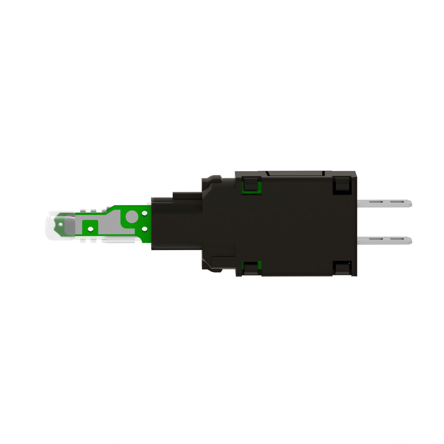 Picture of Complete body for pilot lights, Harmony XB6, red light block with body fixing collar with integral LED 12...24V