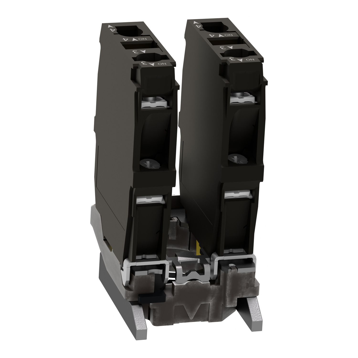 Picture of Contact block with body fixing collar for 4 direction joystick controller, Harmony XB4