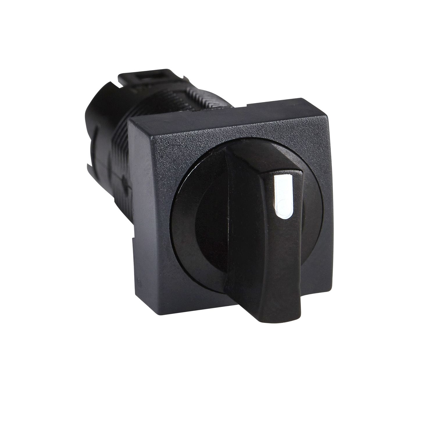 Picture of Head for selector switch, Harmony XB6, black square 16mm 2 positions 60degrees, stay put